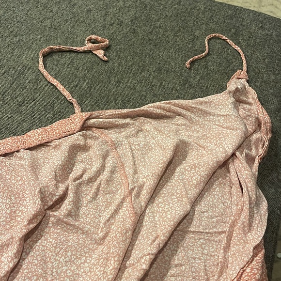 Midi skirt, pink leopard print size large - Picture 5 of 6